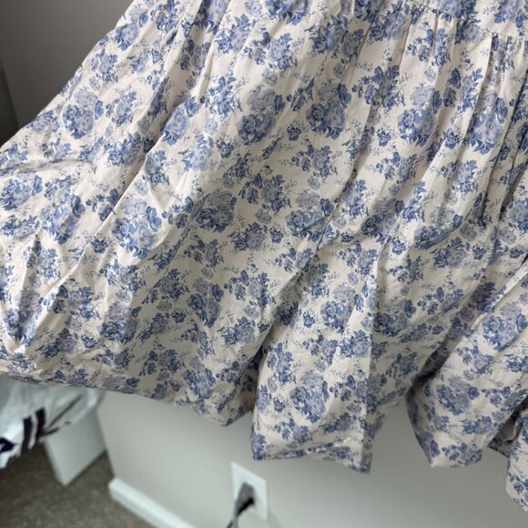 ASTR The Label Adrienne Blue Floral Mini Dress XL Corset Bust Cottagecore NWT - Picture 6 of 11